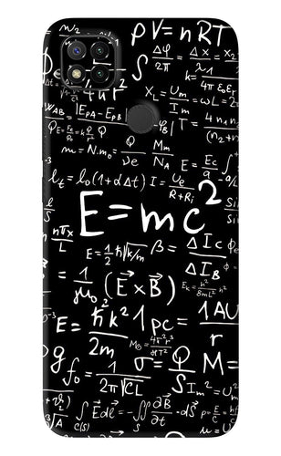 Physics Albert Einstein Formula Xiaomi Redmi 9 Back Skin Wrap
