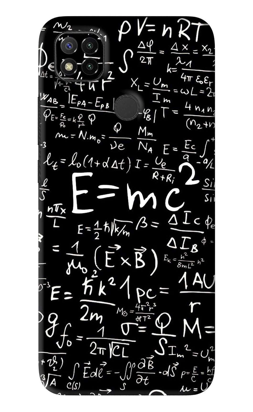 Physics Albert Einstein Formula Xiaomi Redmi 9 Back Skin Wrap