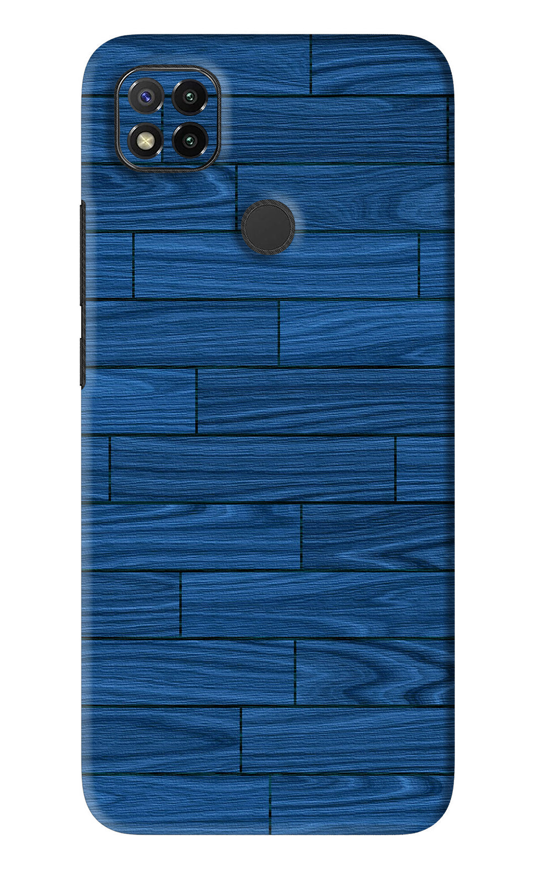 Blue Wooden Texture Xiaomi Redmi 9 Back Skin Wrap