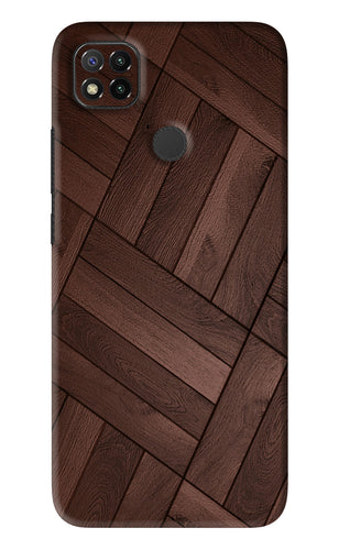 Wooden Texture Design Xiaomi Redmi 9 Back Skin Wrap