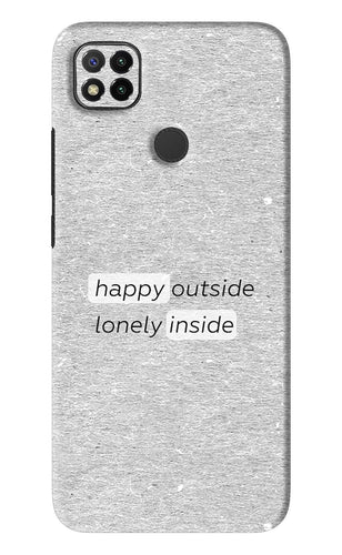 Happy Outside Lonely Inside Xiaomi Redmi 9 Back Skin Wrap