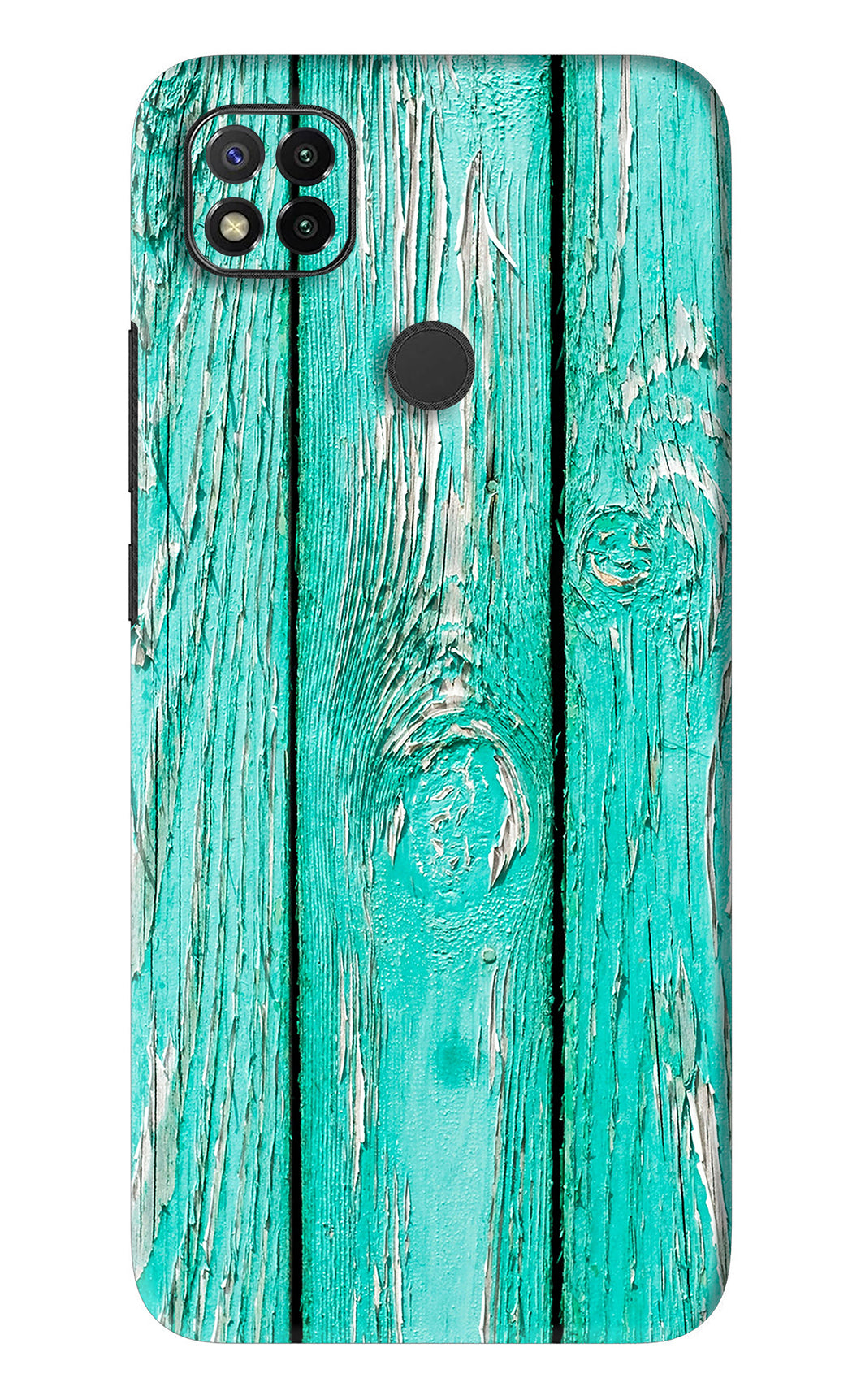 Blue Wood Xiaomi Redmi 9 Back Skin Wrap