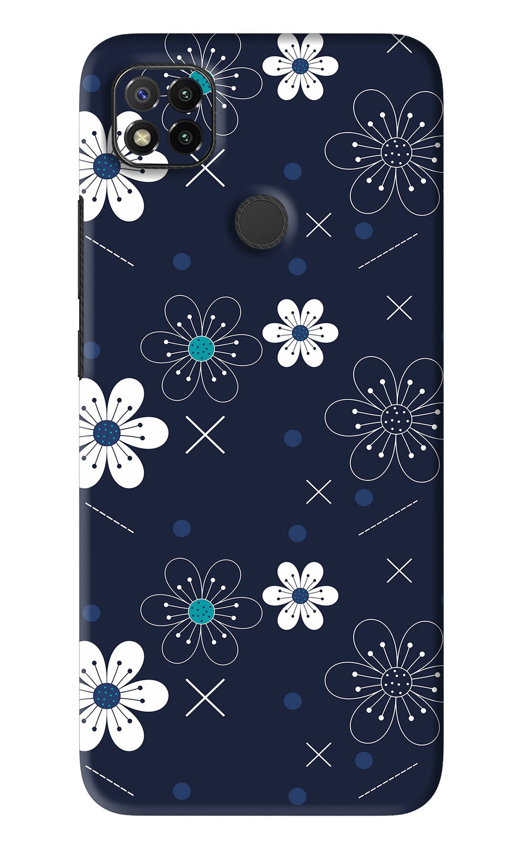 Flowers 4 Xiaomi Redmi 9 Back Skin Wrap