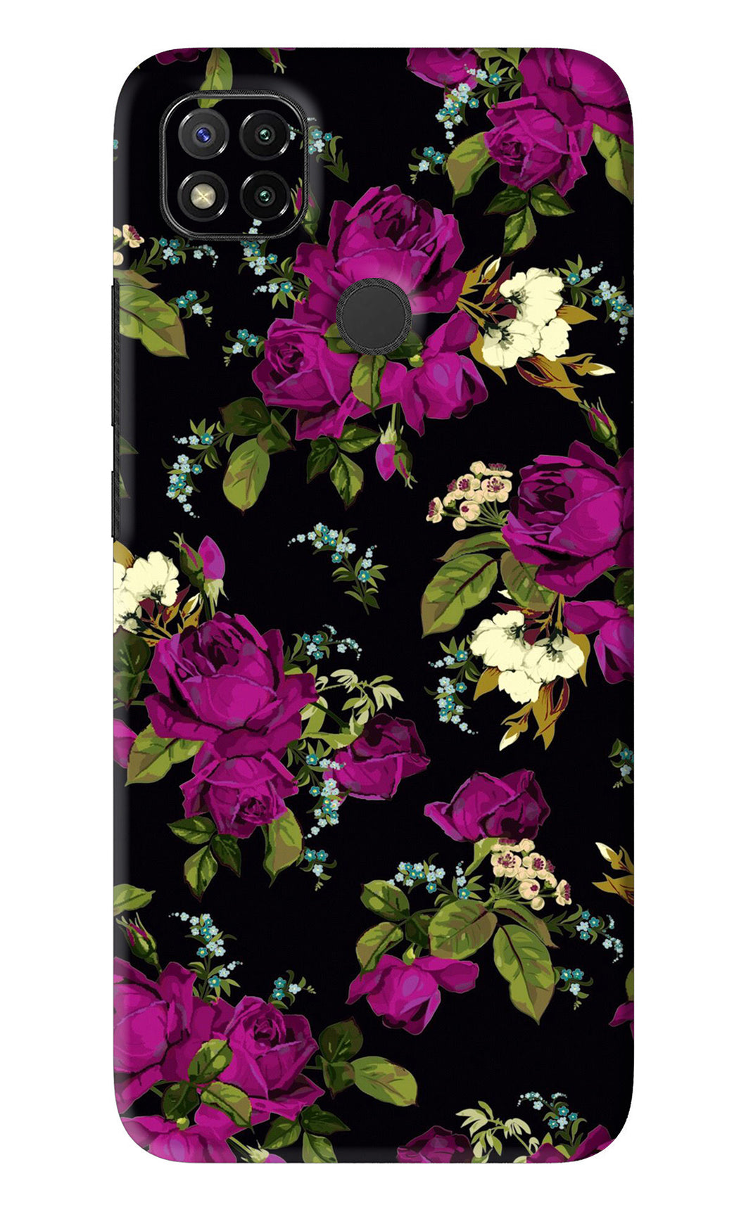 Flowers 3 Xiaomi Redmi 9 Back Skin Wrap