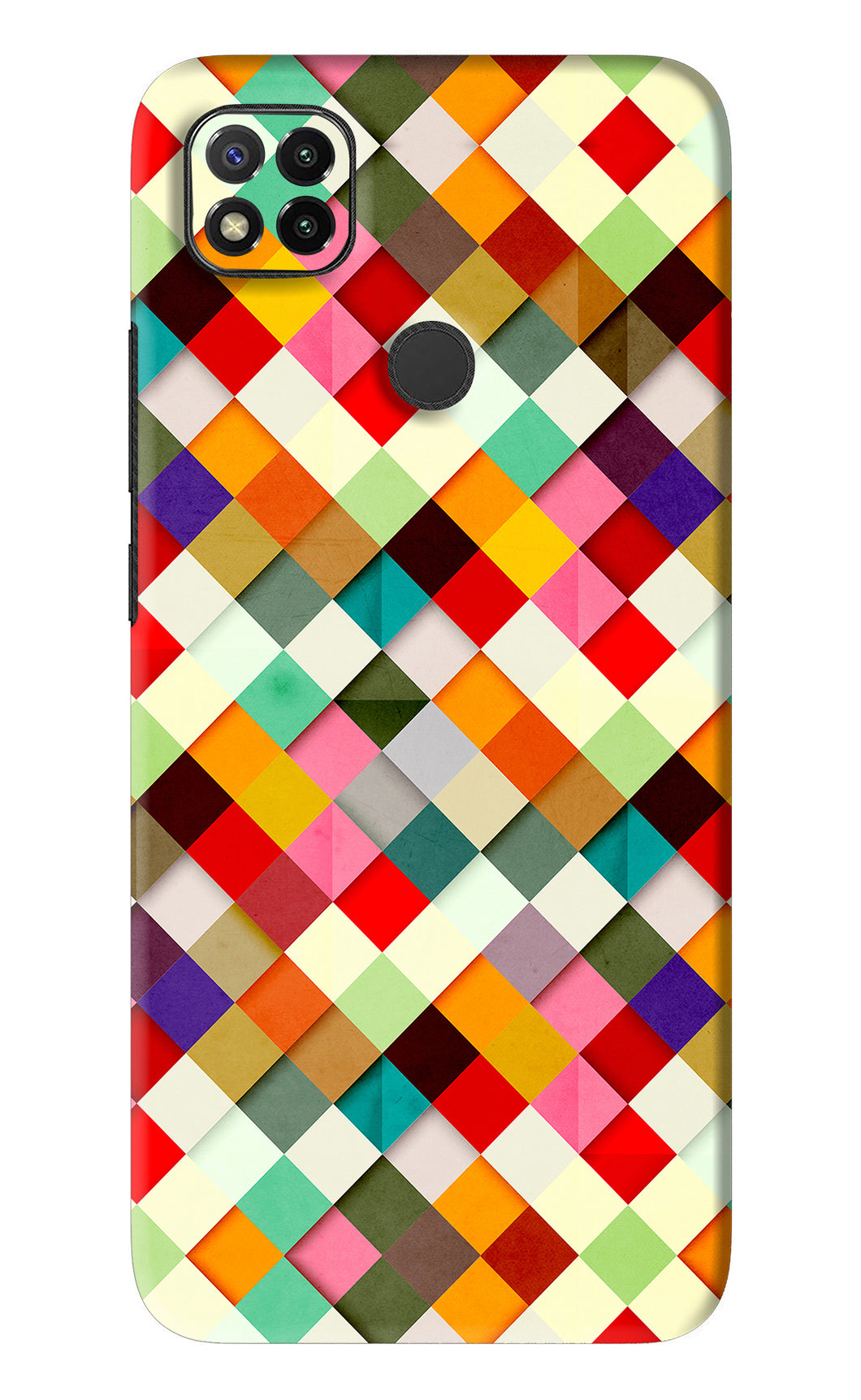 Geometric Abstract Colorful Xiaomi Redmi 9 Back Skin Wrap