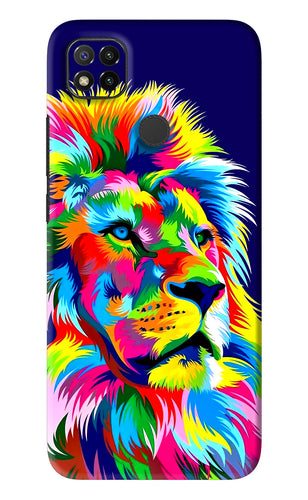 Vector Art Lion Xiaomi Redmi 9 Back Skin Wrap