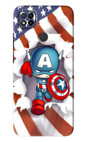 Captain America Xiaomi Redmi 9 Back Skin Wrap