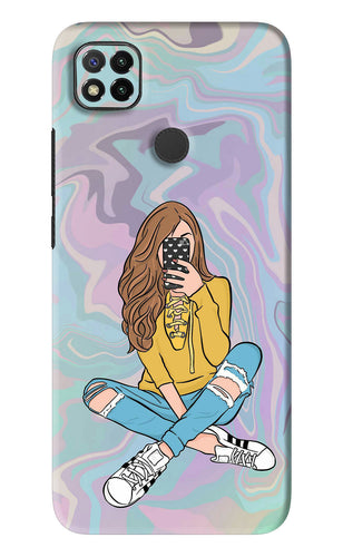 Selfie Girl Xiaomi Redmi 9 Back Skin Wrap