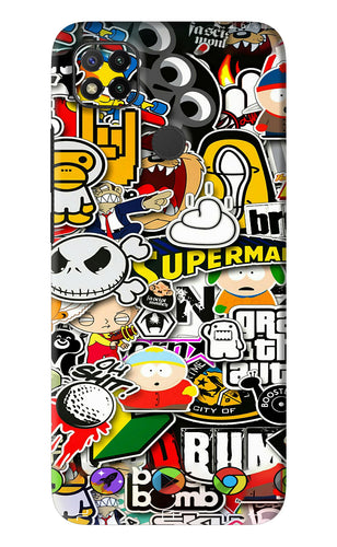 Sticker Bomb Xiaomi Redmi 9 Back Skin Wrap