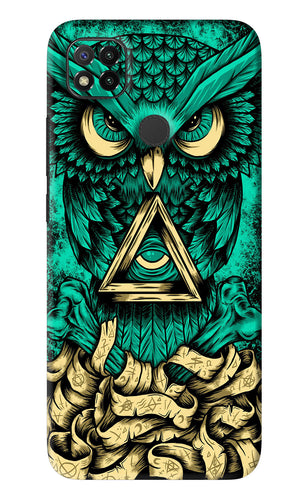 Green Owl Xiaomi Redmi 9 Back Skin Wrap