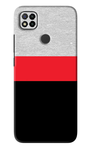 Tri Color Pattern Xiaomi Redmi 9 Back Skin Wrap