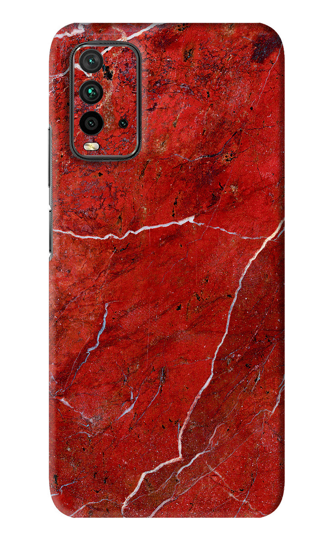 Red Marble Design Xiaomi Redmi 9 Power Back Skin Wrap