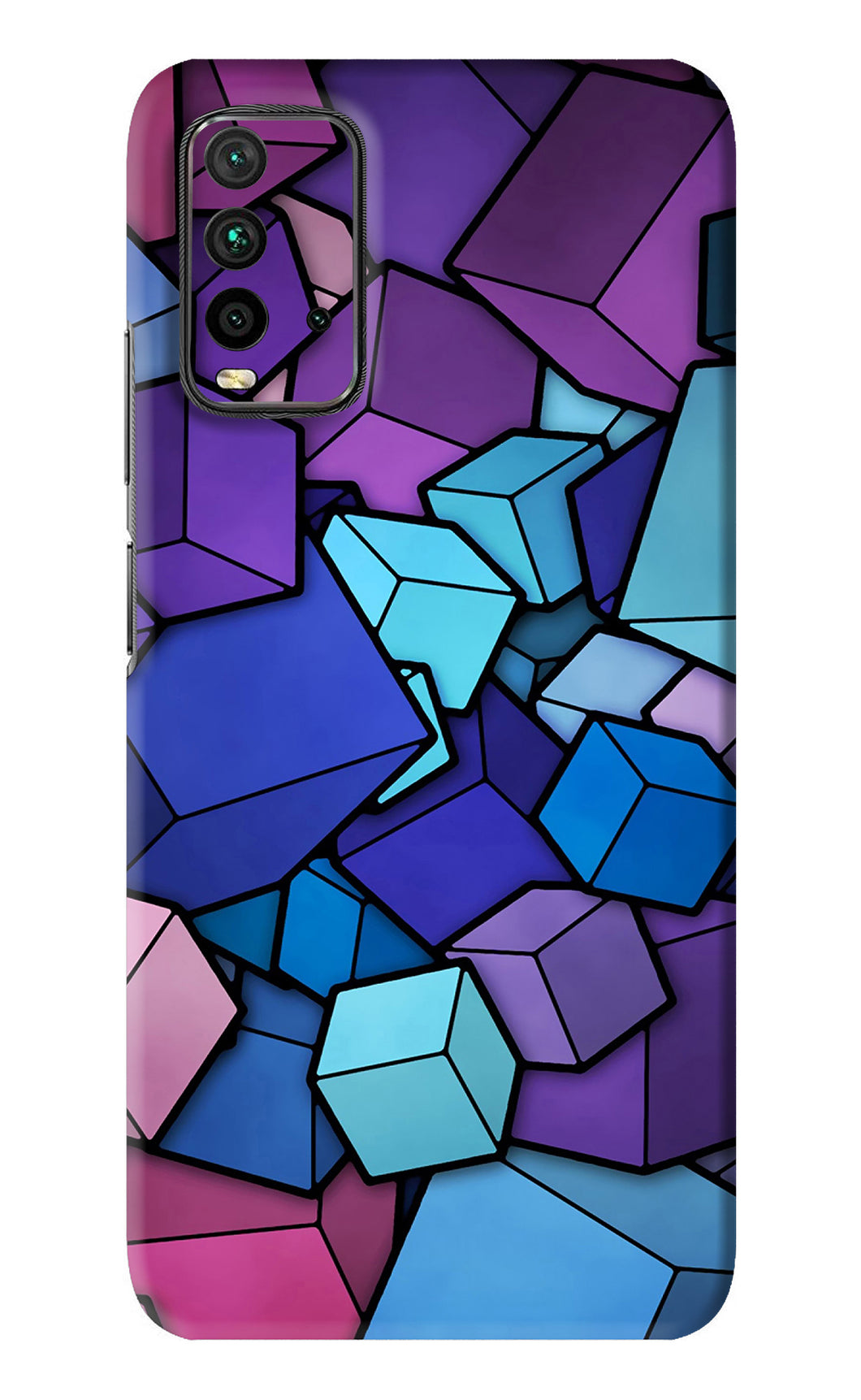 Cubic Abstract Xiaomi Redmi 9 Power Back Skin Wrap