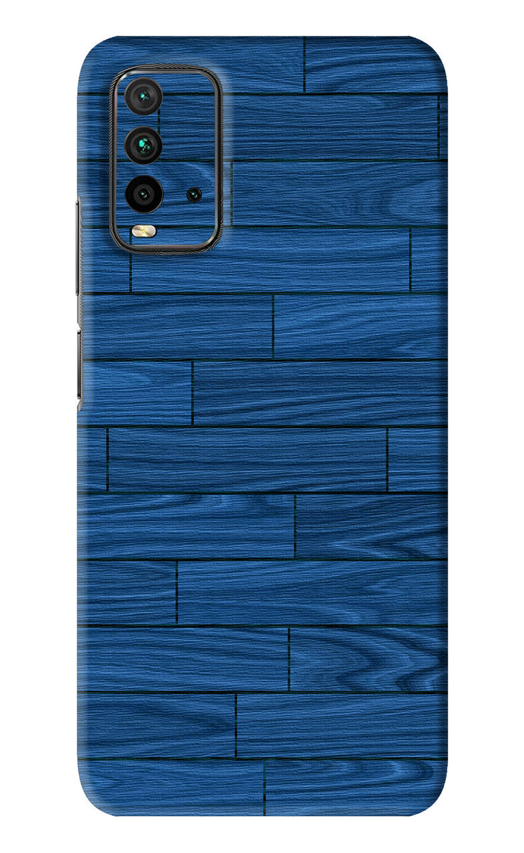 Blue Wooden Texture Xiaomi Redmi 9 Power Back Skin Wrap
