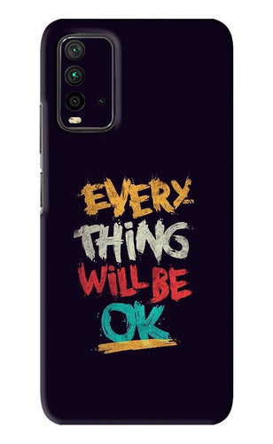Everything Will Be Ok Xiaomi Redmi 9 Power Back Skin Wrap