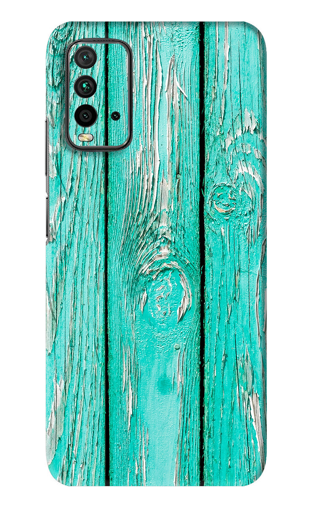 Blue Wood Xiaomi Redmi 9 Power Back Skin Wrap
