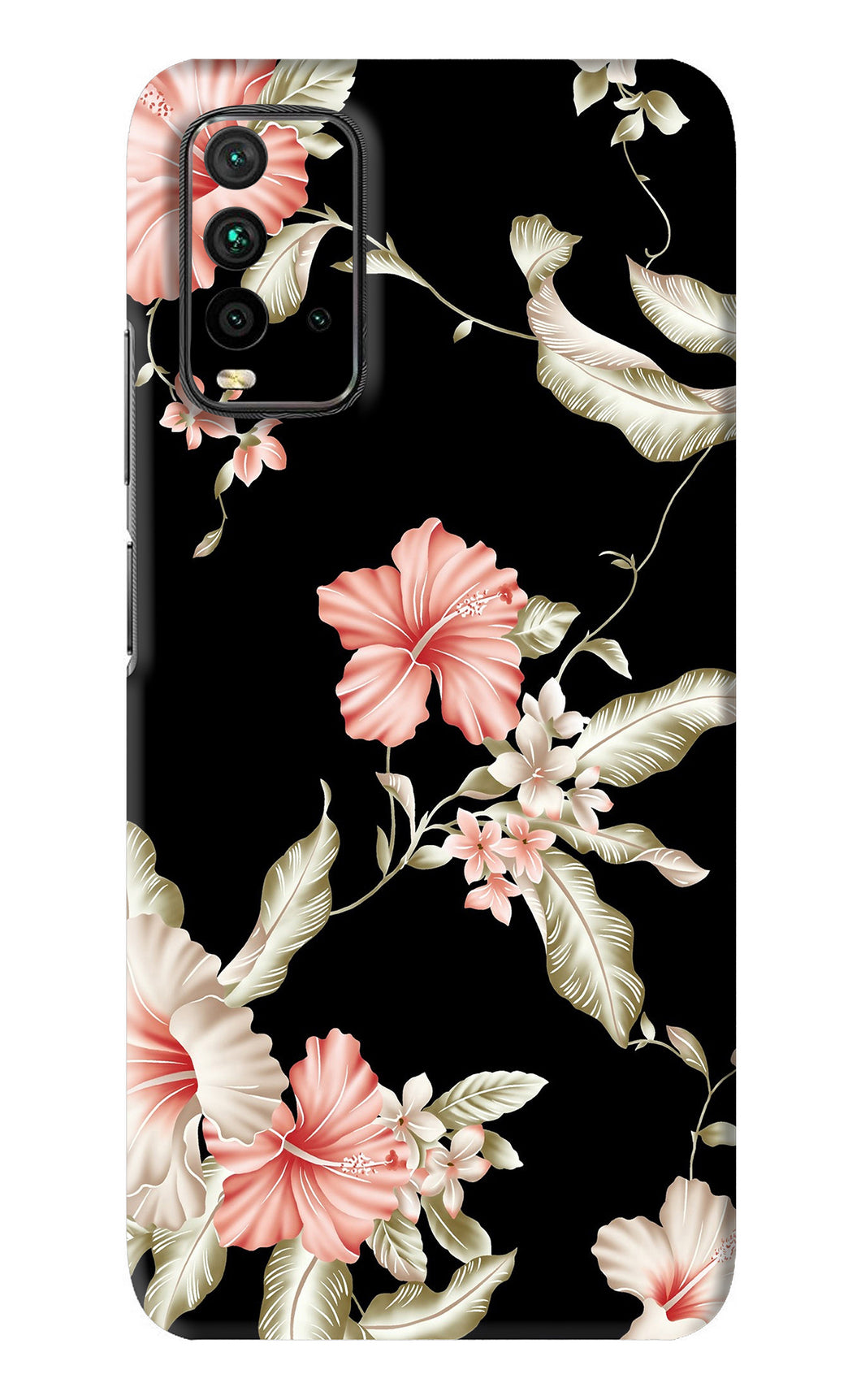 Flowers 2 Xiaomi Redmi 9 Power Back Skin Wrap