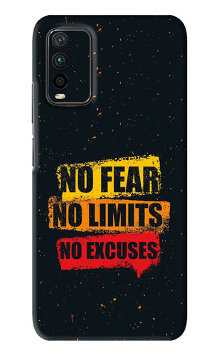 No Fear No Limits No Excuses Xiaomi Redmi 9 Power Back Skin Wrap