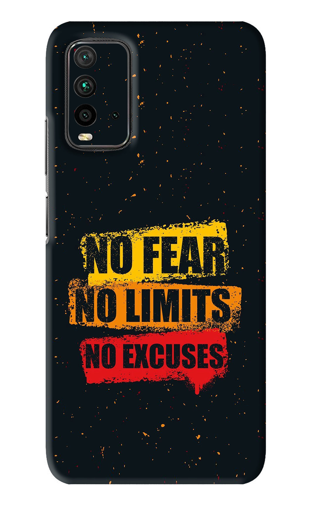 No Fear No Limits No Excuses Xiaomi Redmi 9 Power Back Skin Wrap