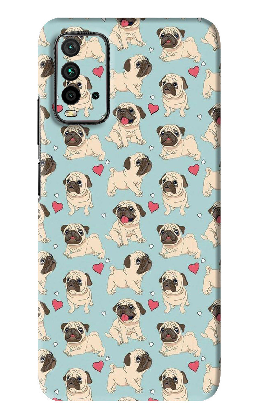 Pug Dog Xiaomi Redmi 9 Power Back Skin Wrap