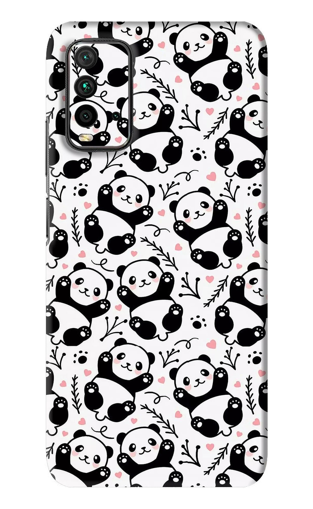 Cute Panda Xiaomi Redmi 9 Power Back Skin Wrap