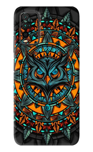 Angry Owl Art Xiaomi Redmi 9 Power Back Skin Wrap