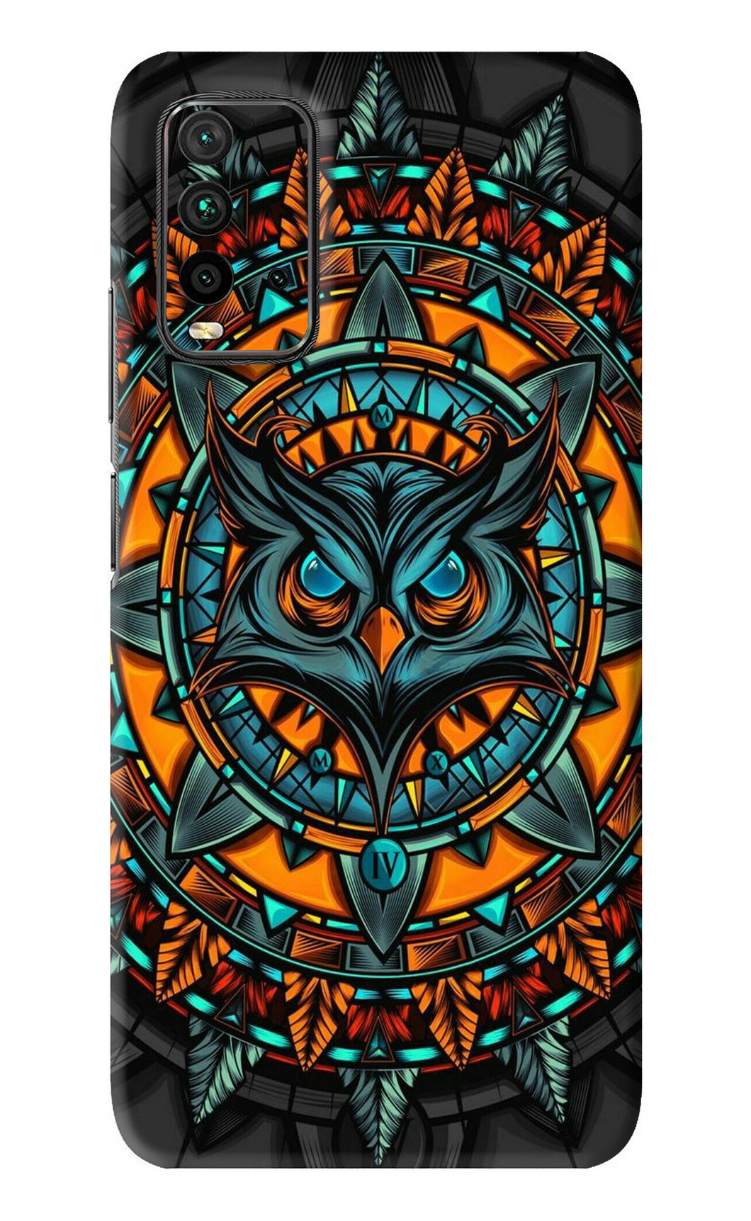 Angry Owl Art Xiaomi Redmi 9 Power Back Skin Wrap
