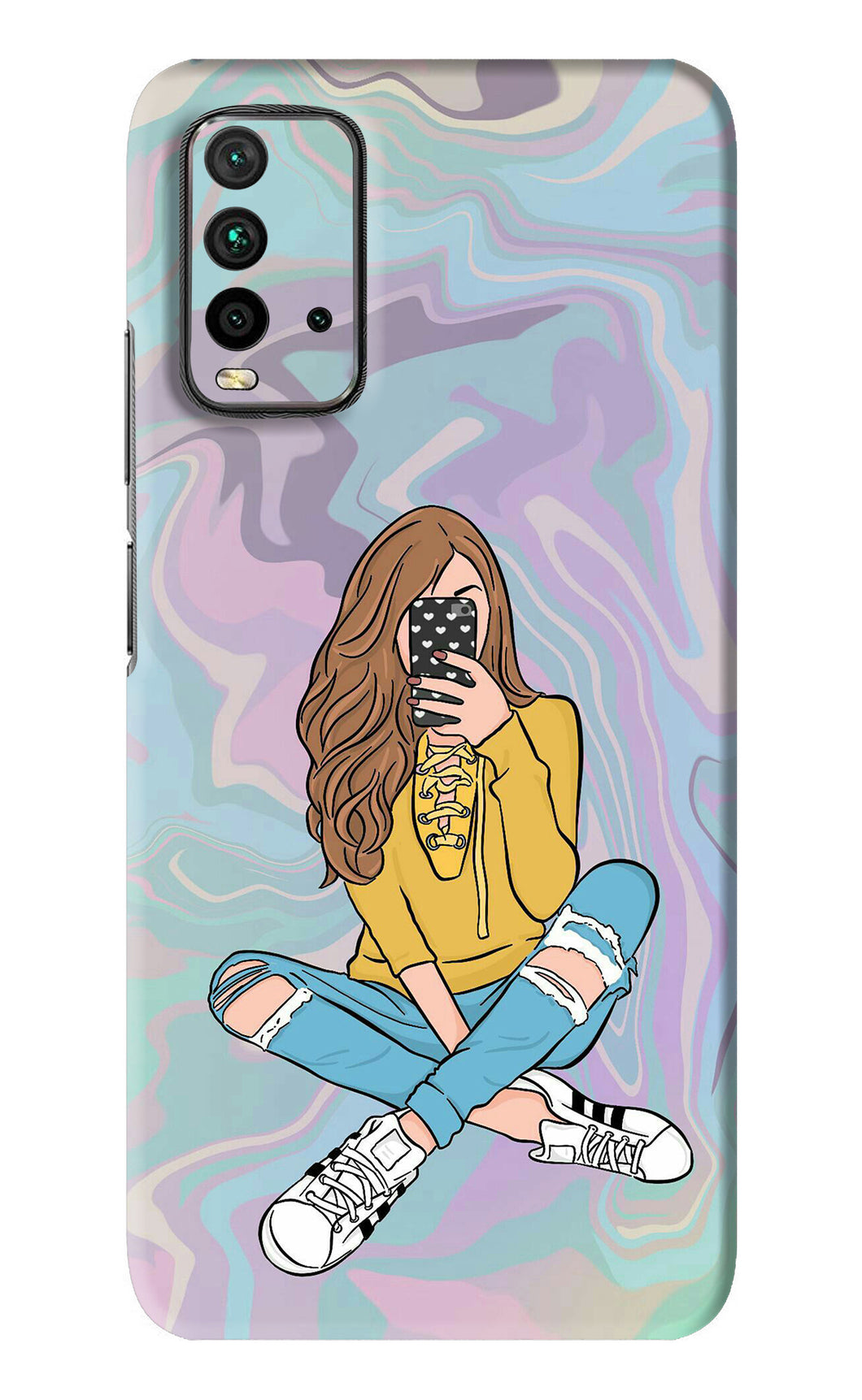 Selfie Girl Xiaomi Redmi 9 Power Back Skin Wrap