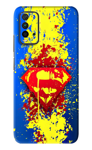 Superman logo Xiaomi Redmi 9 Power Back Skin Wrap