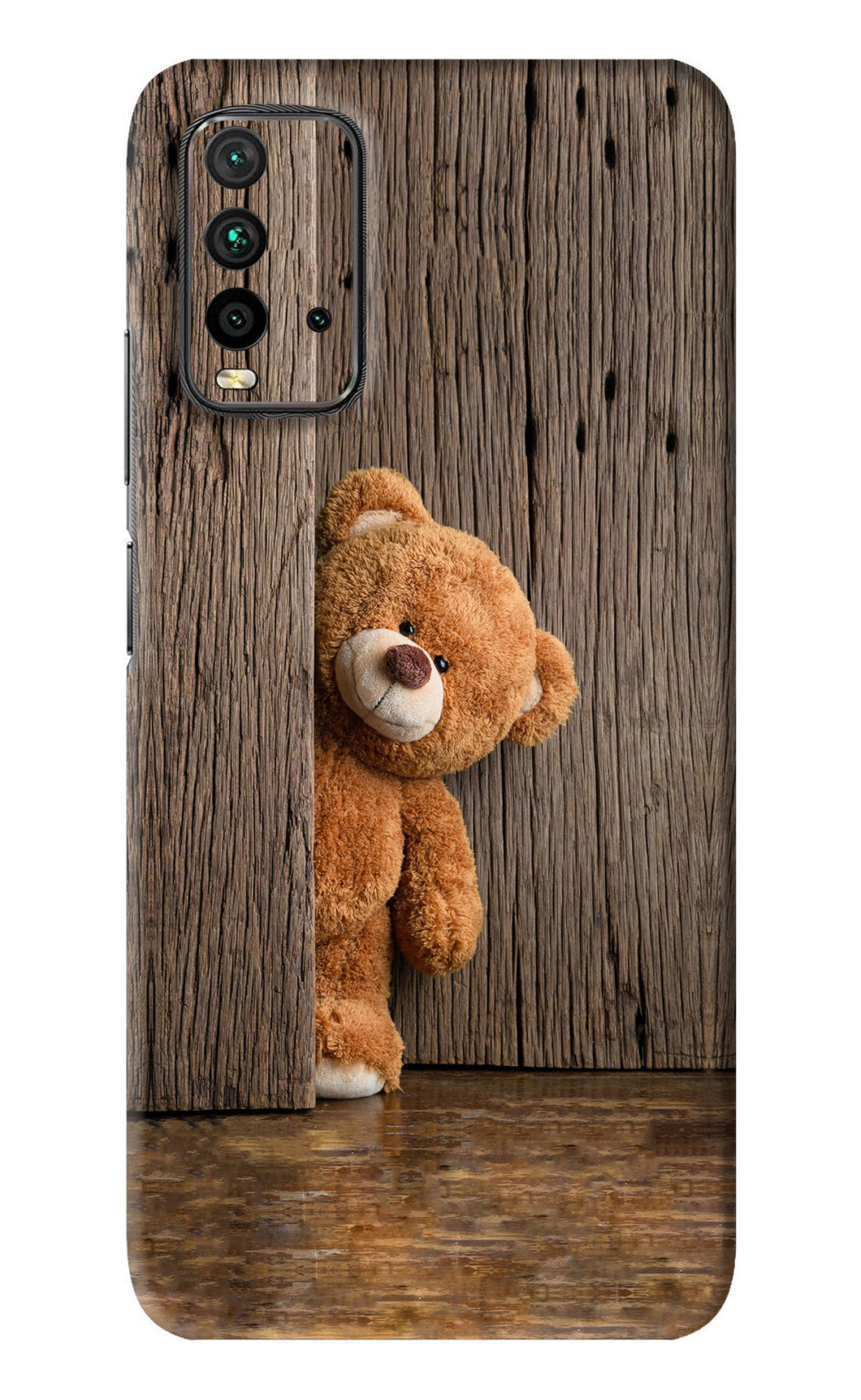 Teddy Wooden Xiaomi Redmi 9 Power Back Skin Wrap