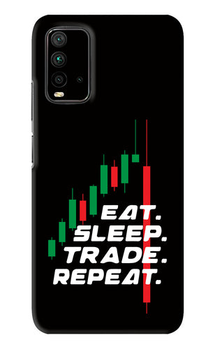 Eat Sleep Trade Repeat Xiaomi Redmi 9 Power Back Skin Wrap