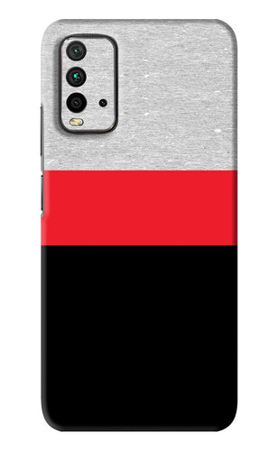 Tri Color Pattern Xiaomi Redmi 9 Power Back Skin Wrap