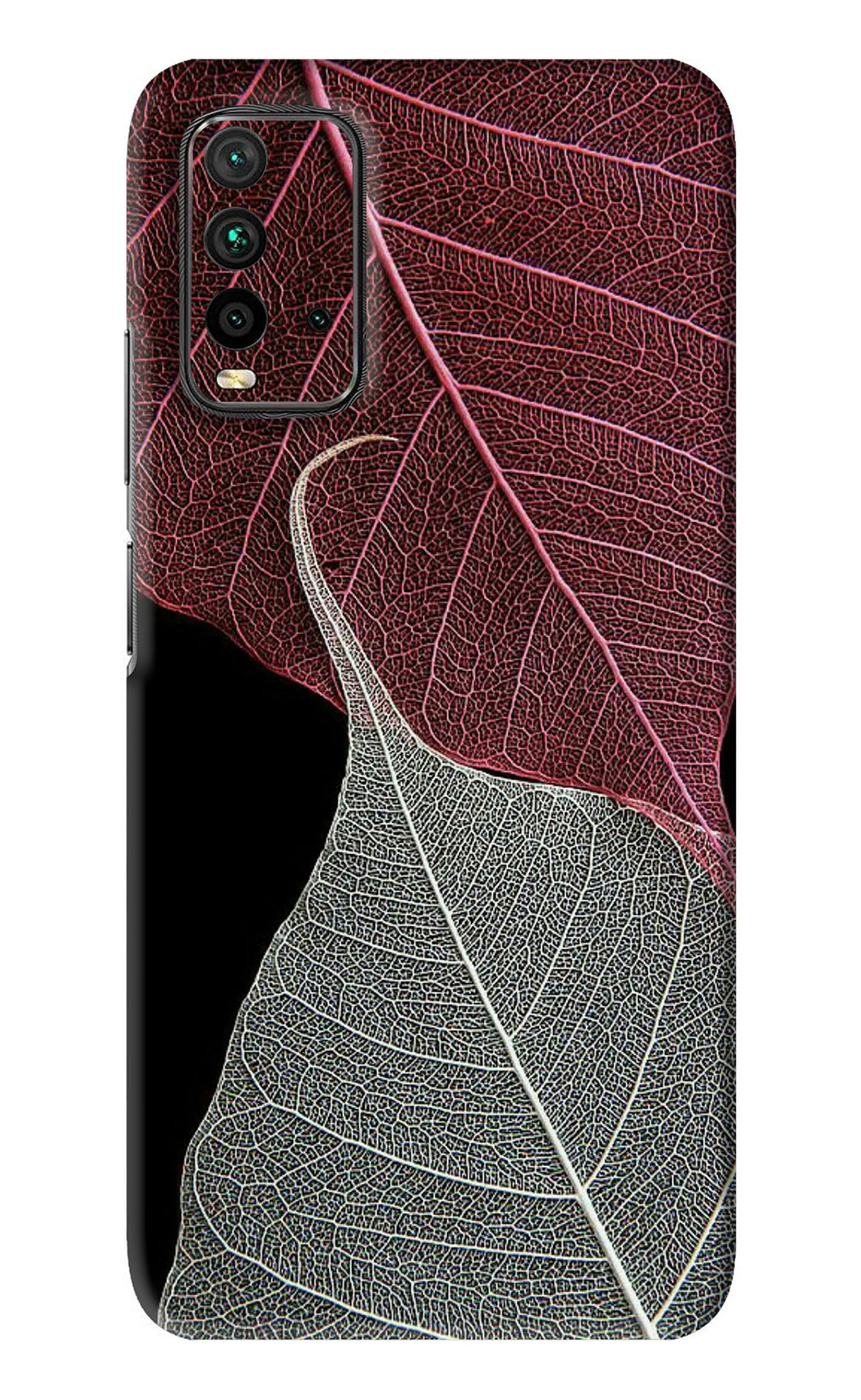 Leaf Pattern Xiaomi Redmi 9 Power Back Skin Wrap