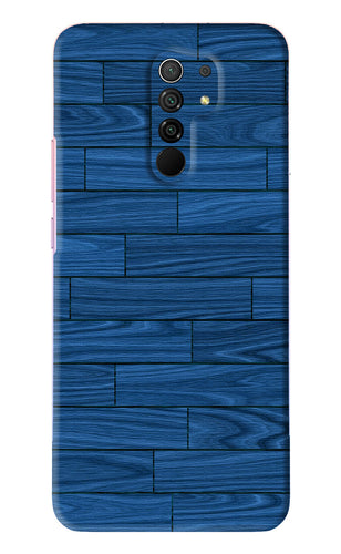 Blue Wooden Texture Xiaomi Redmi 9 Prime Back Skin Wrap