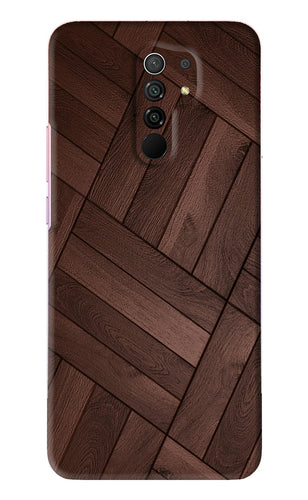 Wooden Texture Design Xiaomi Redmi 9 Prime Back Skin Wrap