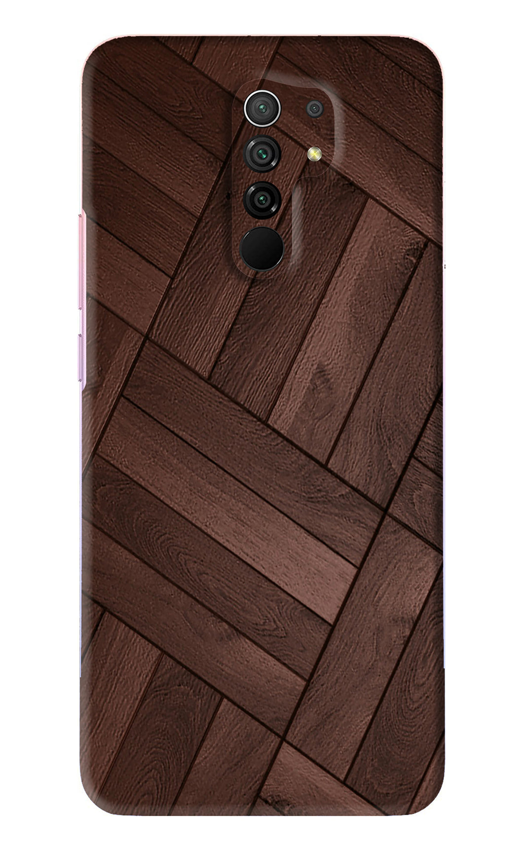 Wooden Texture Design Xiaomi Redmi 9 Prime Back Skin Wrap