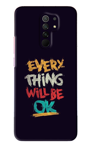 Everything Will Be Ok Xiaomi Redmi 9 Prime Back Skin Wrap
