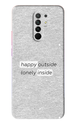 Happy Outside Lonely Inside Xiaomi Redmi 9 Prime Back Skin Wrap
