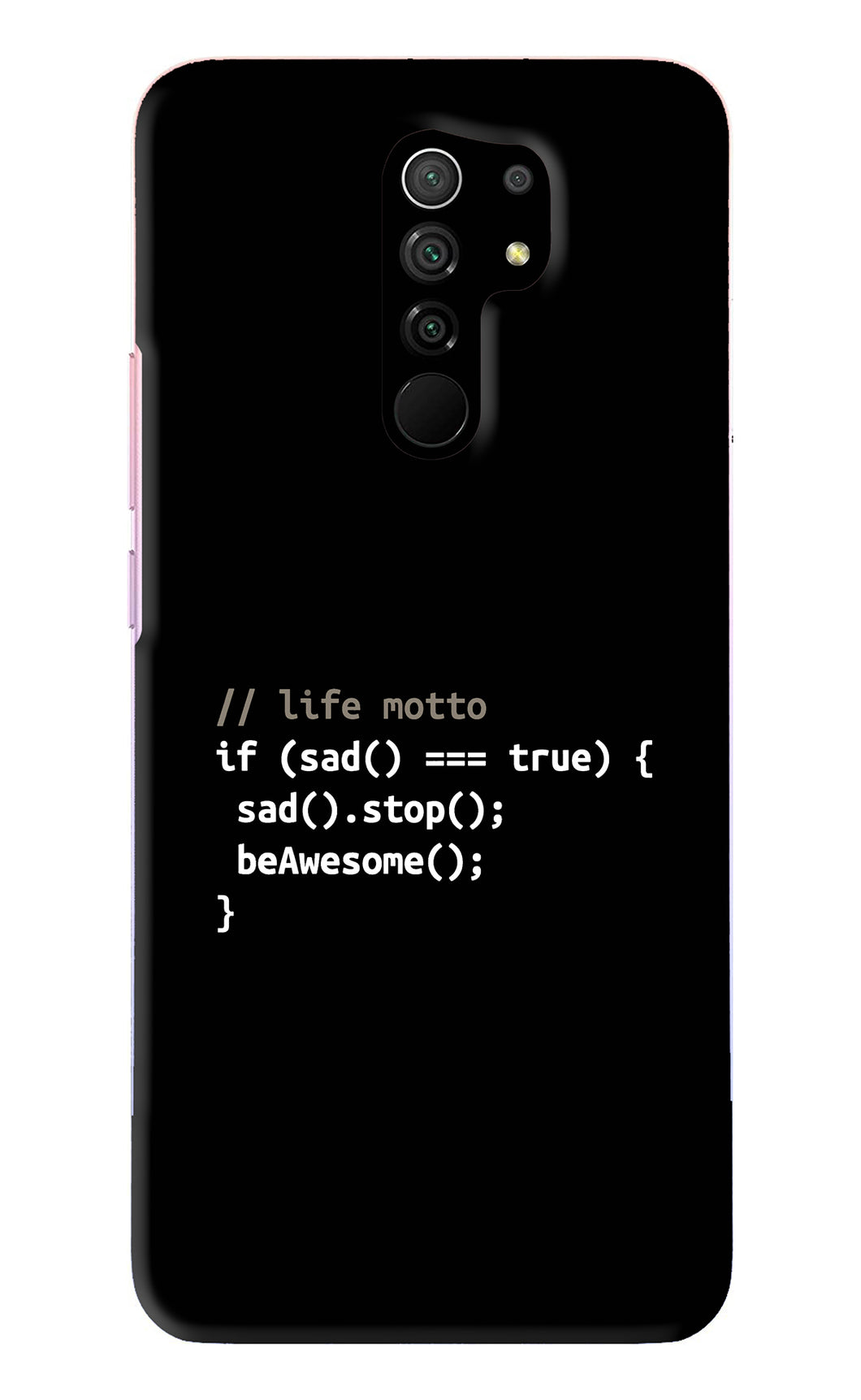 Life Motto Code Xiaomi Redmi 9 Prime Back Skin Wrap