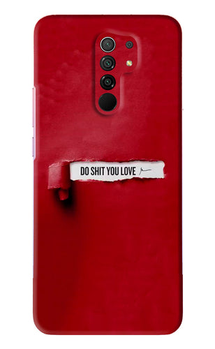 Do Shit You Love Xiaomi Redmi 9 Prime Back Skin Wrap