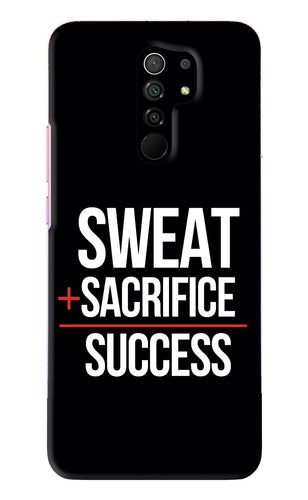 Sweat Sacrifice Success Xiaomi Redmi 9 Prime Back Skin Wrap