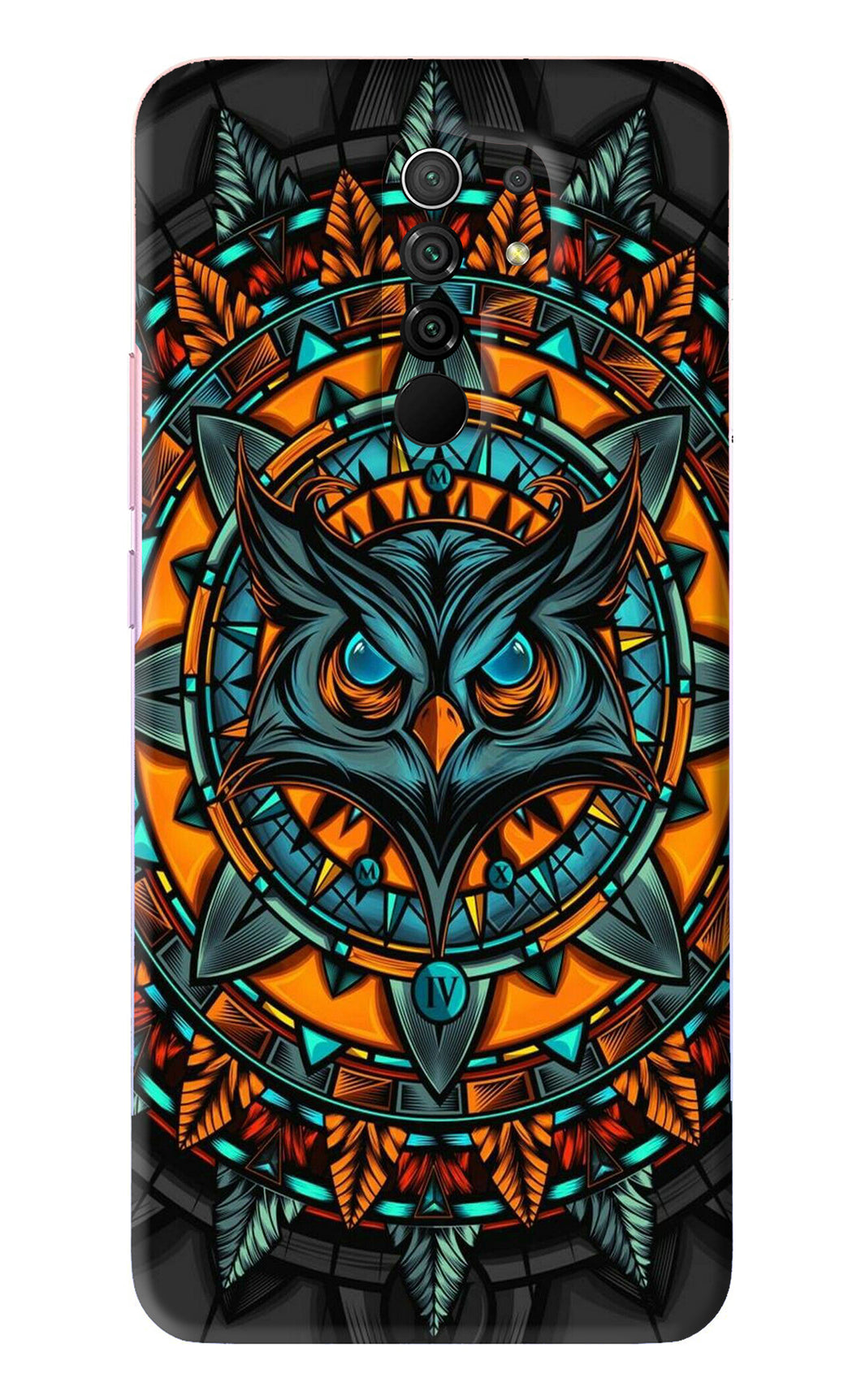 Angry Owl Art Xiaomi Redmi 9 Prime Back Skin Wrap