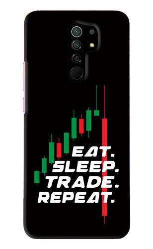 Eat Sleep Trade Repeat Xiaomi Redmi 9 Prime Back Skin Wrap