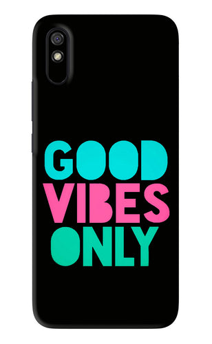 Quote Good Vibes Only Xiaomi Redmi 9A - No Sides Back Skin Wrap