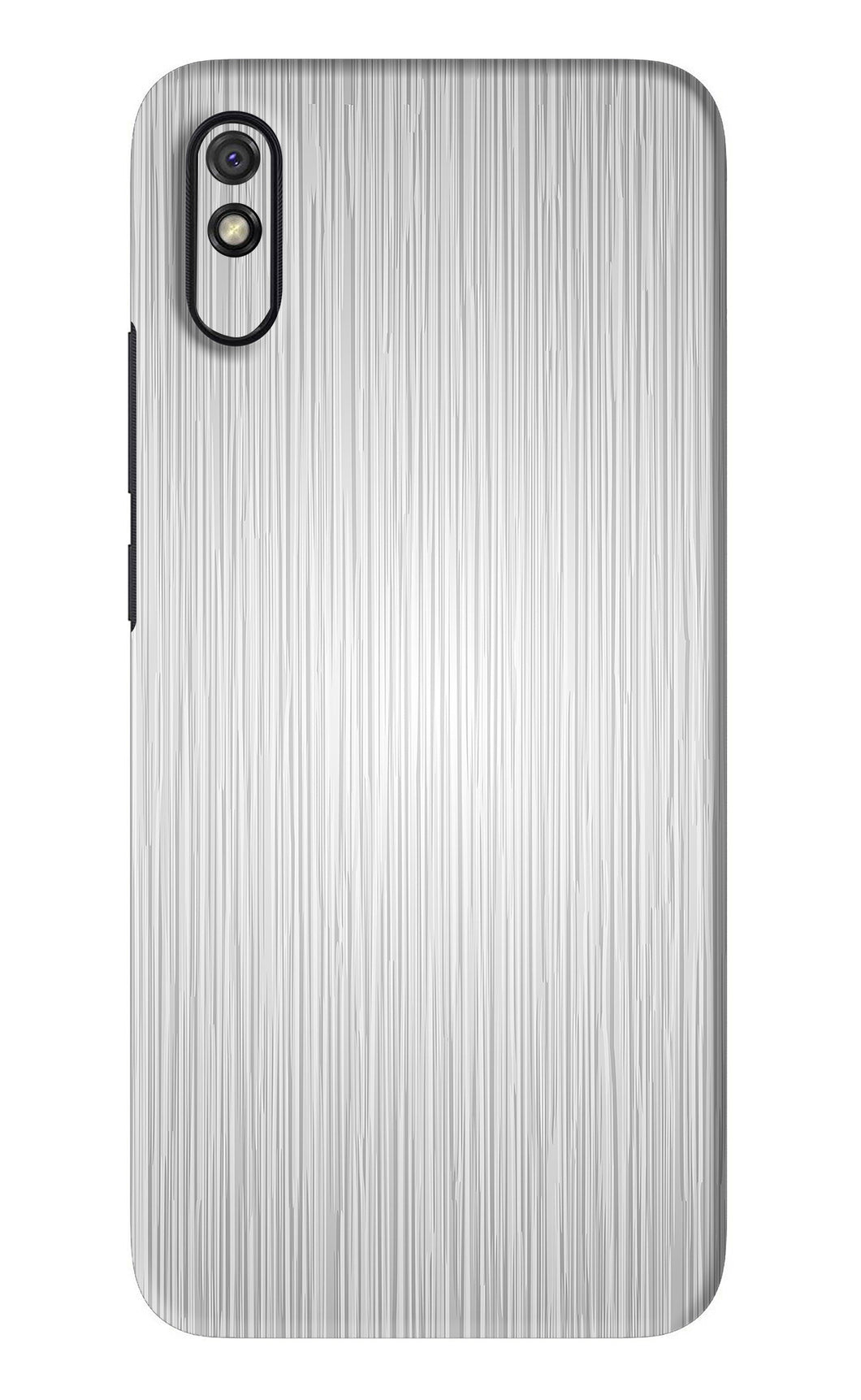 Wooden Grey Texture Xiaomi Redmi 9A - No Sides Back Skin Wrap