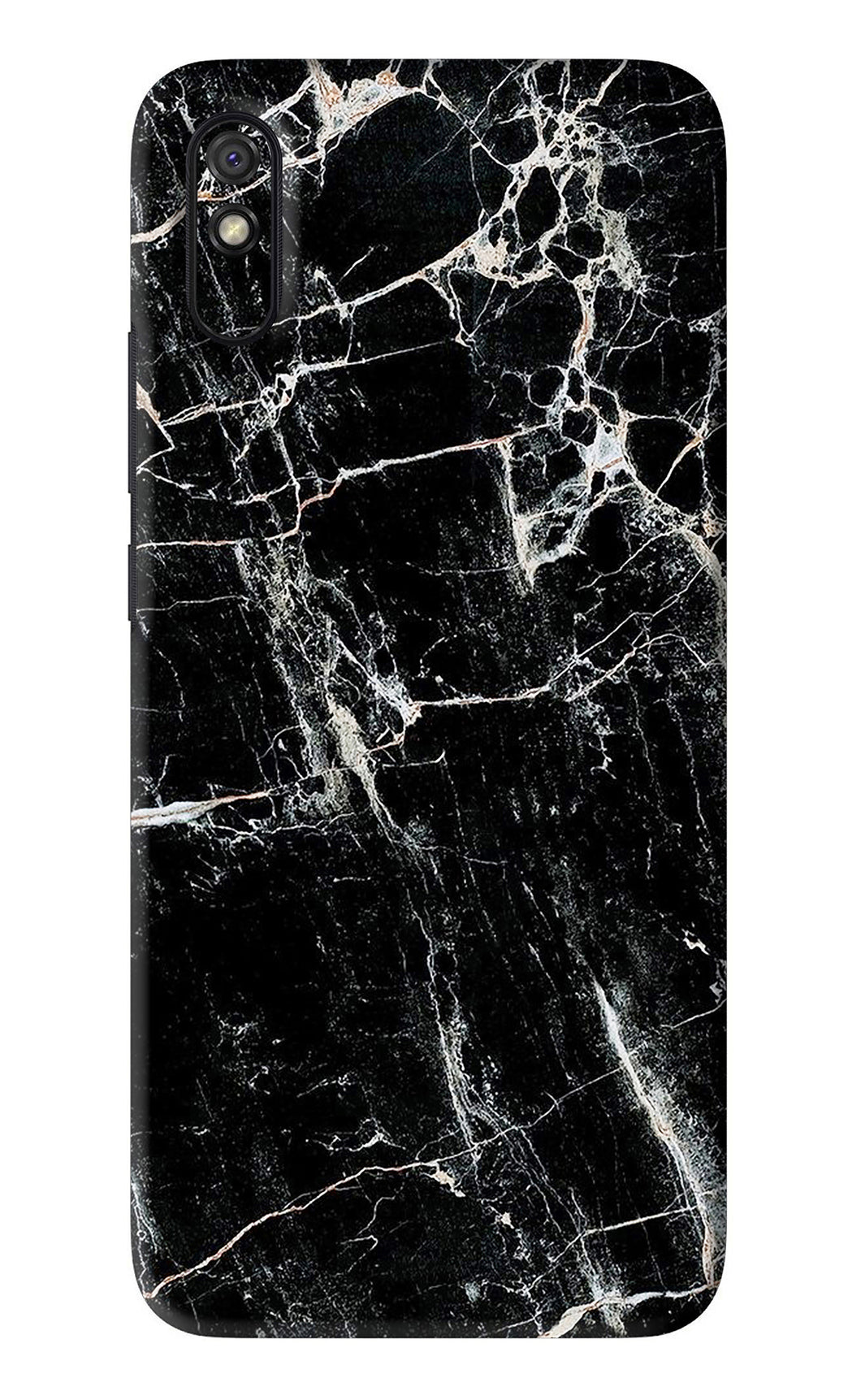 Black Marble Texture 1 Xiaomi Redmi 9A - No Sides Back Skin Wrap