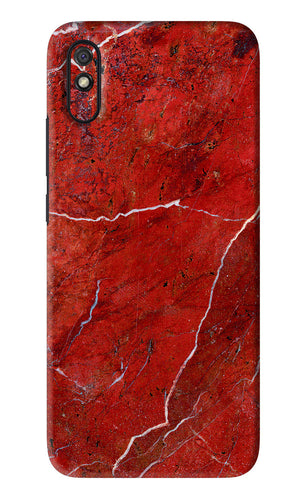 Red Marble Design Xiaomi Redmi 9A - No Sides Back Skin Wrap