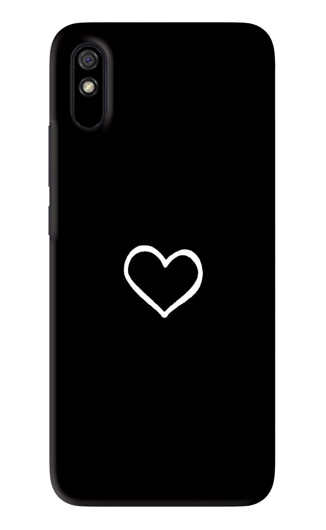 Heart Xiaomi Redmi 9A - No Sides Back Skin Wrap
