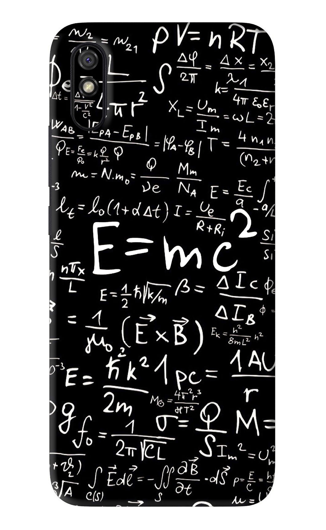 Physics Albert Einstein Formula Xiaomi Redmi 9A - No Sides Back Skin Wrap