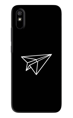 Paper Plane White Xiaomi Redmi 9A - No Sides Back Skin Wrap